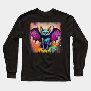 VIBRANT VISIONS (BATCAT) Long Sleeve T-Shirt